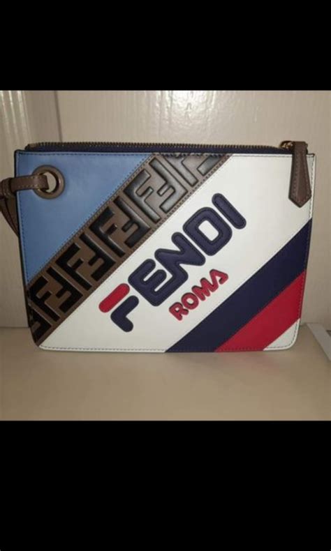 fendi fila clutch|fendi clutch vintage.